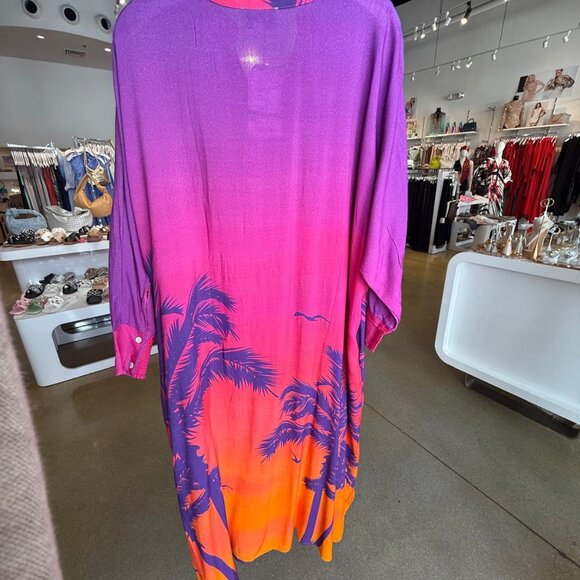 Purple fade to Pink Beach Sunset Dress - Picture 2 of 3